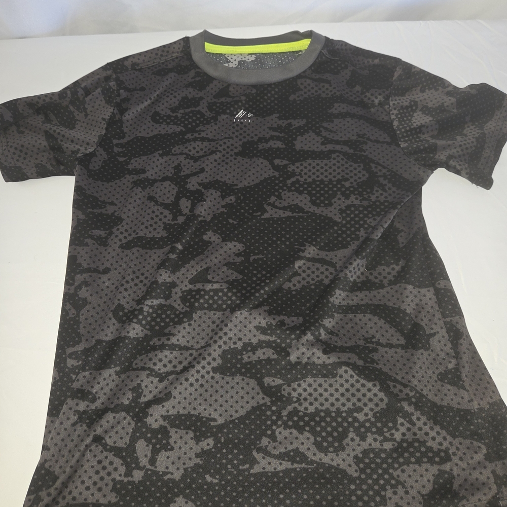 Kids Black Camouflage T-Shirt